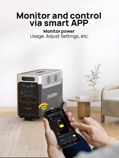 AFERIY Portable Power Station 3600W 3840Wh, with 4x 400W Portable Solar Panel – collection_name – Luxury Collection
