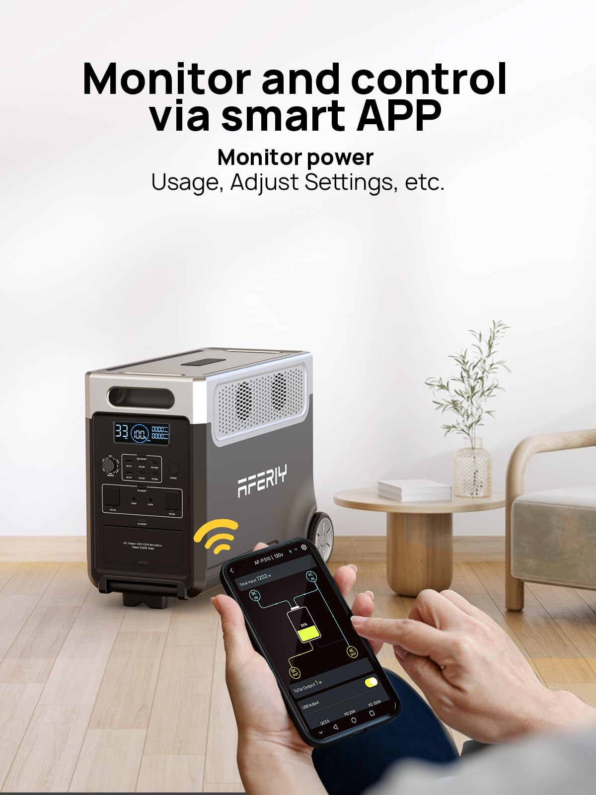 AFERIY Portable Power Station 3600W 3840Wh, with 4x 400W Portable Solar Panel – collection_name – Luxury Collection