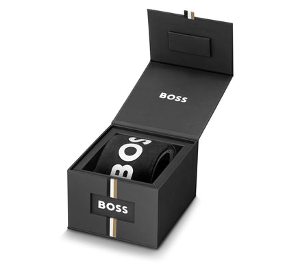 BOSS Men's 44mm Chronograph Quartz Watch Velocity Collection with Silicone Strap