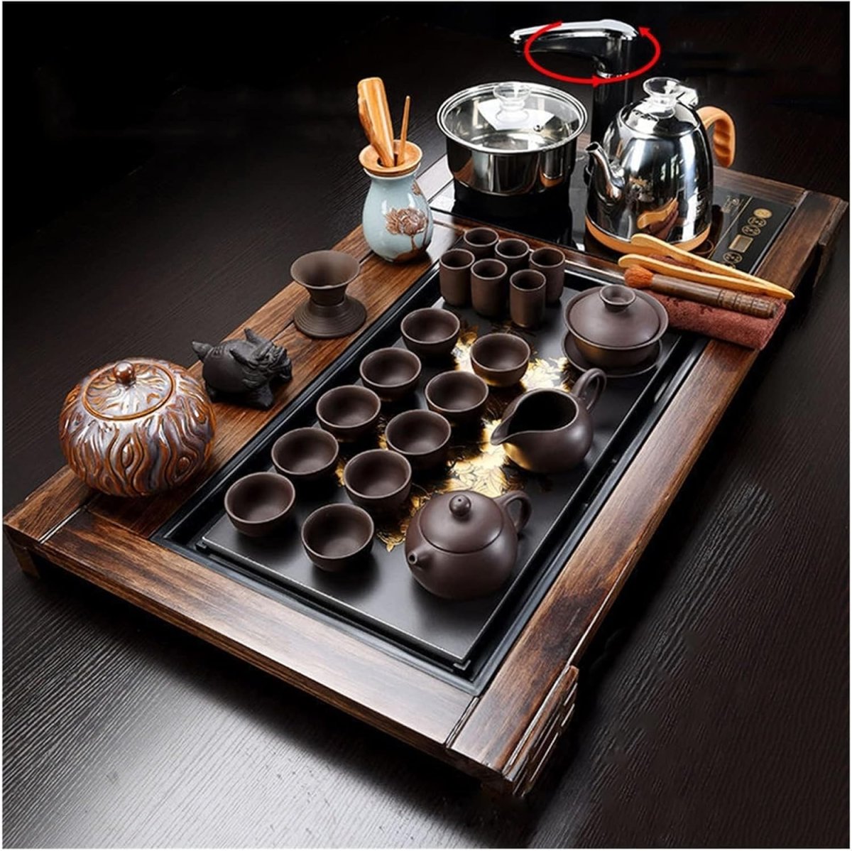 Tea Serving Tray Chinese Culture3 - Arythmos Ena