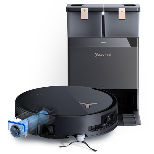 ECOVACS DEEBOT X8 PRO OMNI Robot Vacuum and Mop, 18000Pa, OZMO ROLLER Instant Self - Washing Mopping, 40 - 75℃ Hot