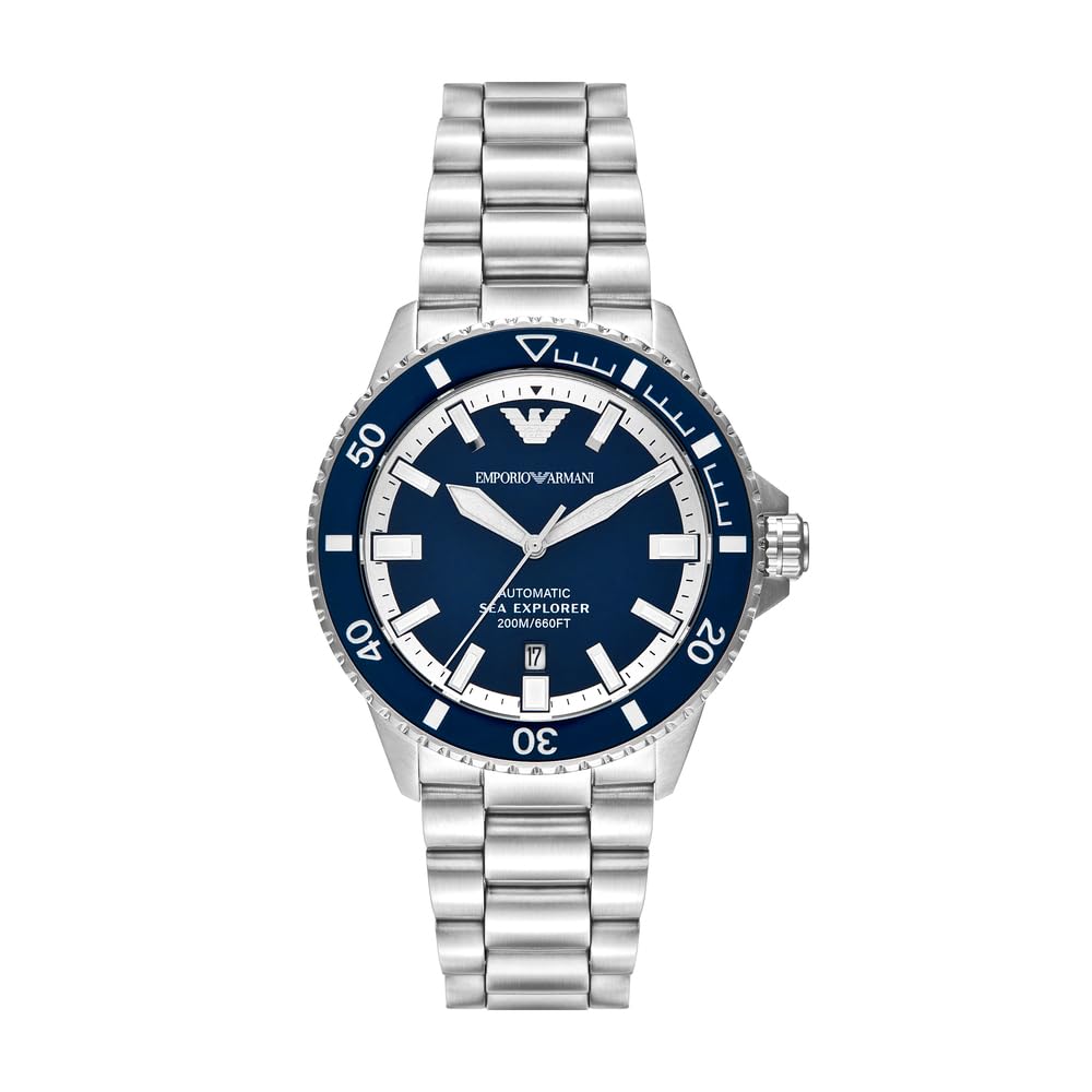 Emporio Armani Men's Analog Automatic Watch with Stainless Steel Strap – collection_name