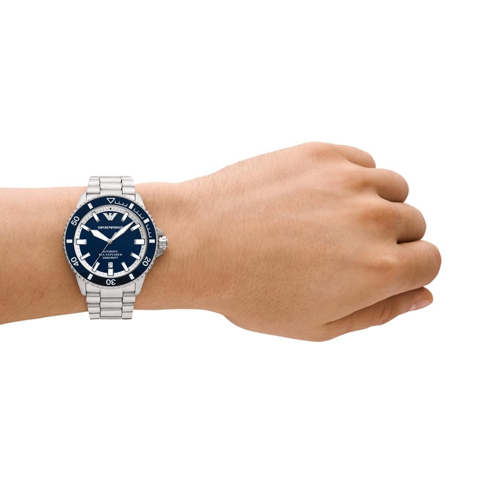 Emporio Armani Men's Analog Automatic Watch with Stainless Steel Strap – collection_name