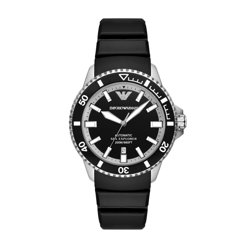 Emporio Armani Men's Analog Automatic Watch with Stainless Steel Strap – collection_name