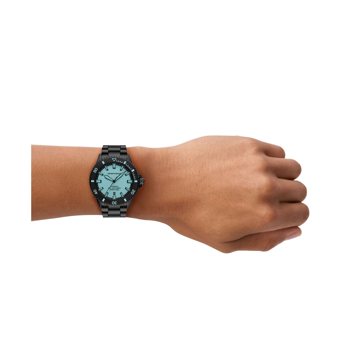 Emporio Armani Men's Analog Automatic Watch with Stainless Steel Strap – collection_name