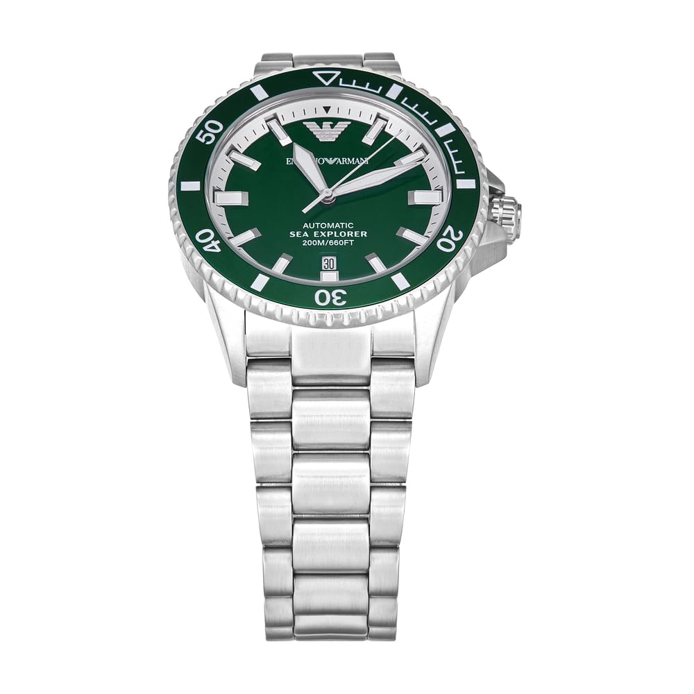 Emporio Armani Men's Analog Automatic Watch with Stainless Steel Strap – collection_name