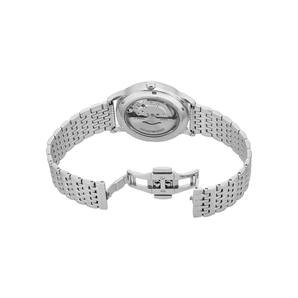 Emporio Armani Men's Analog Automatic Watch with Stainless Steel Strap – collection_name
