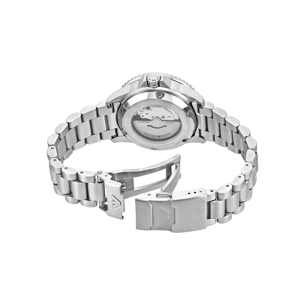 Emporio Armani Men's Analog Automatic Watch with Stainless Steel Strap – collection_name