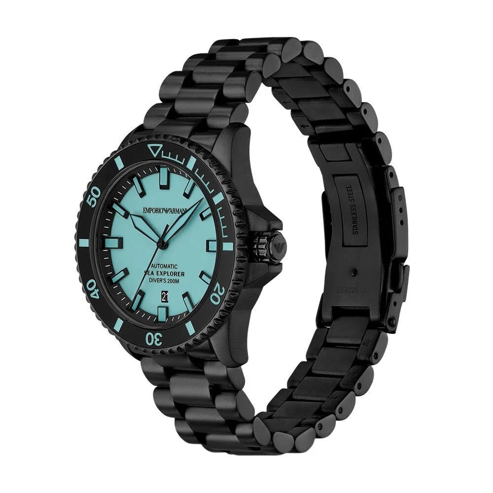 Emporio Armani Men's Analog Automatic Watch with Stainless Steel Strap – collection_name