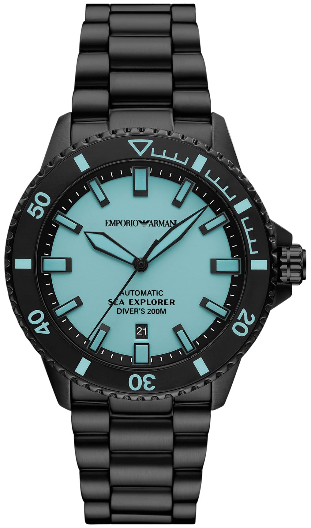 Emporio Armani Men's Analog Automatic Watch with Stainless Steel Strap – collection_name