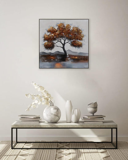 Kunstloft Acrylic painting 'Golden October' 31x31inches handmade canvas – collection_name