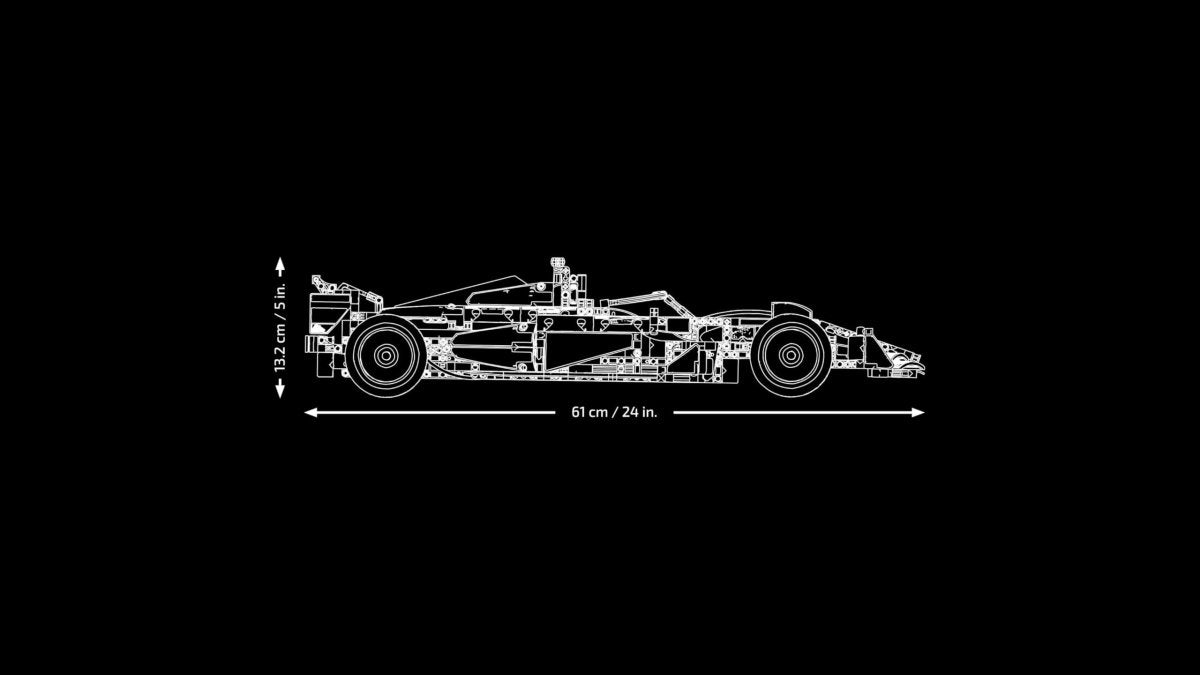 LEGO Technic Oracle Red Bull Racing RB20 F1 Car Model Kit - Collectible Formula 1 Building Set with 1:8 Scale