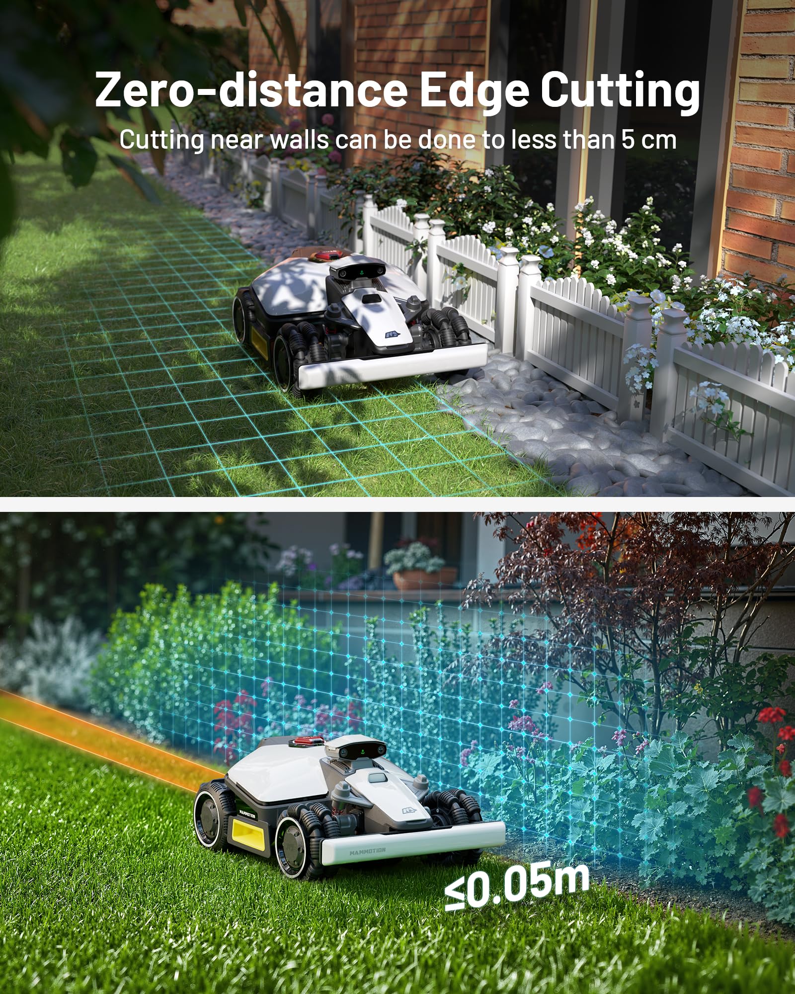 MAMMOTION LUBA mini AWD Robot Lawn Mower without Boundary