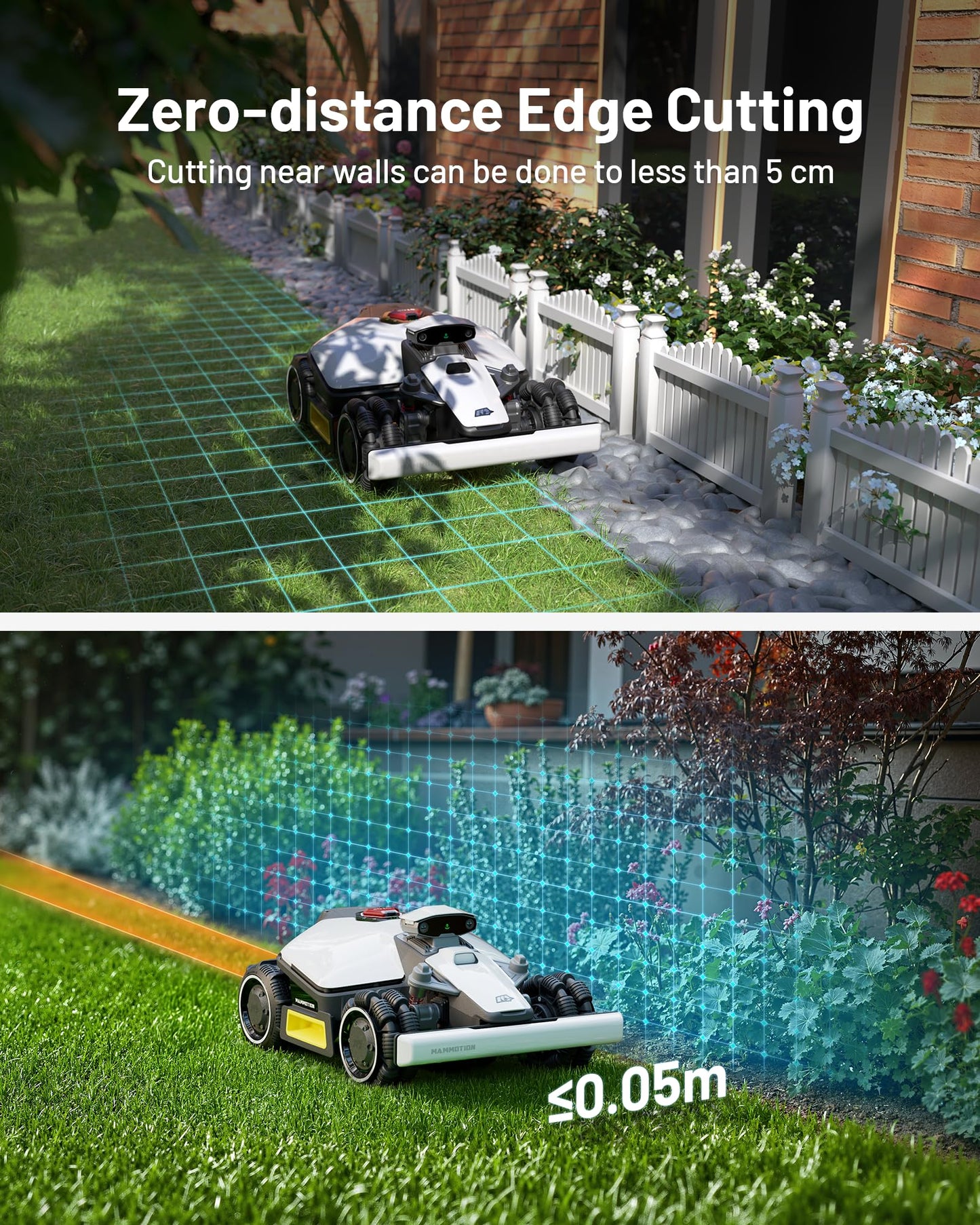 MAMMOTION LUBA mini AWD Robot Lawn Mower without Boundary,