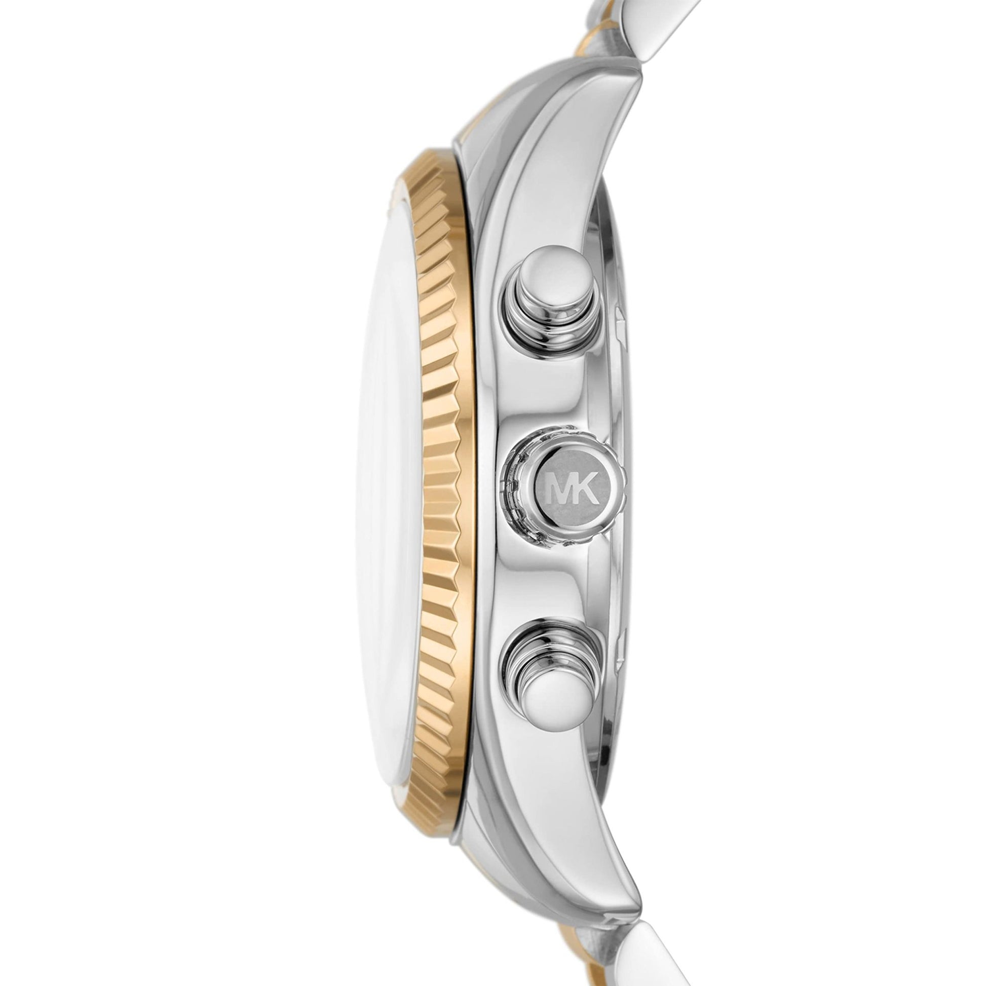 Michael Kors Lexington Watch for Women, Quartz Chronograph Movement with Stainless Steel Strap