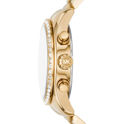 Michael Kors Lexington Watch for Women, Quartz Chronograph Movement with Stainless Steel Strap