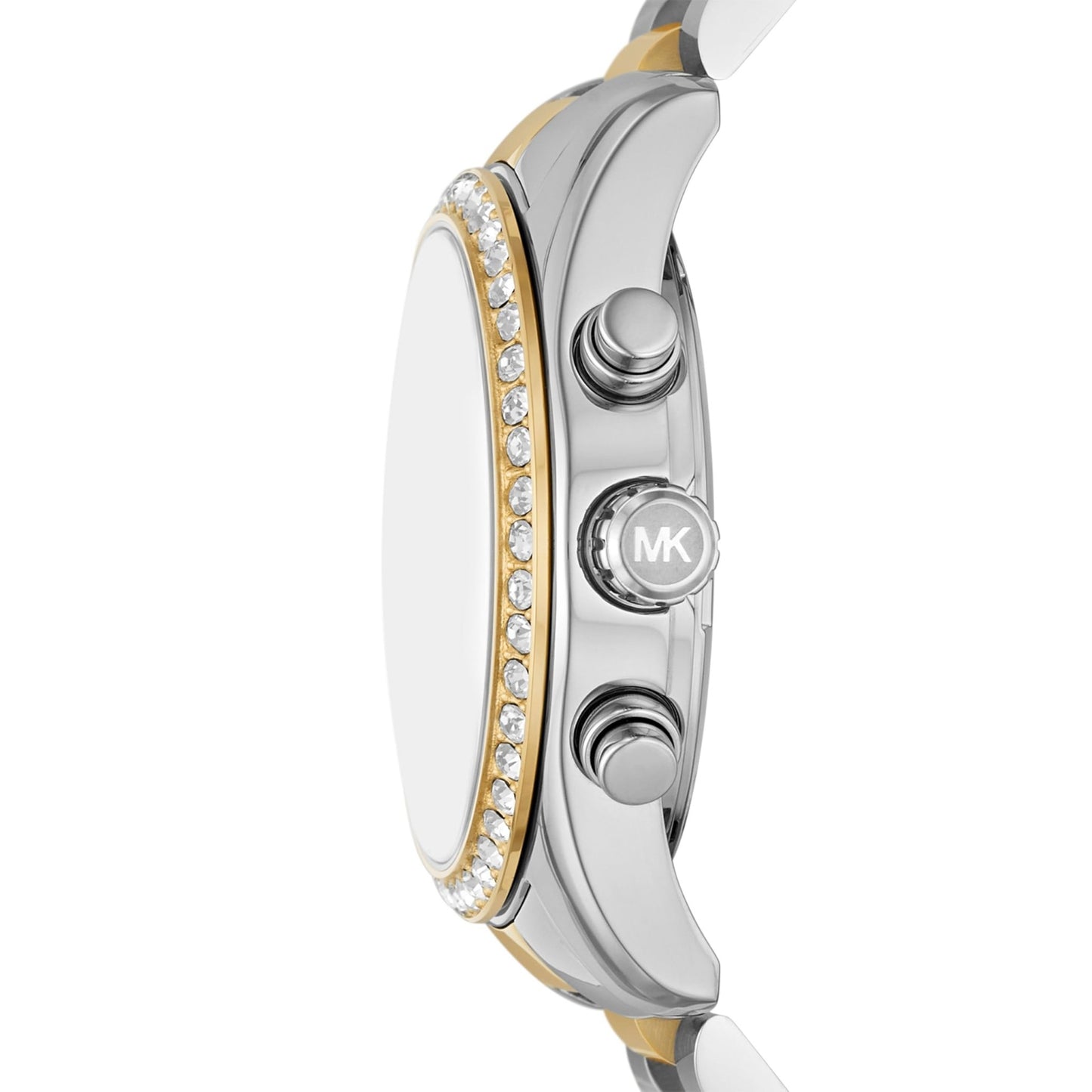 Michael Kors Lexington Watch for Women, Quartz Chronograph Movement with Stainless Steel Strap