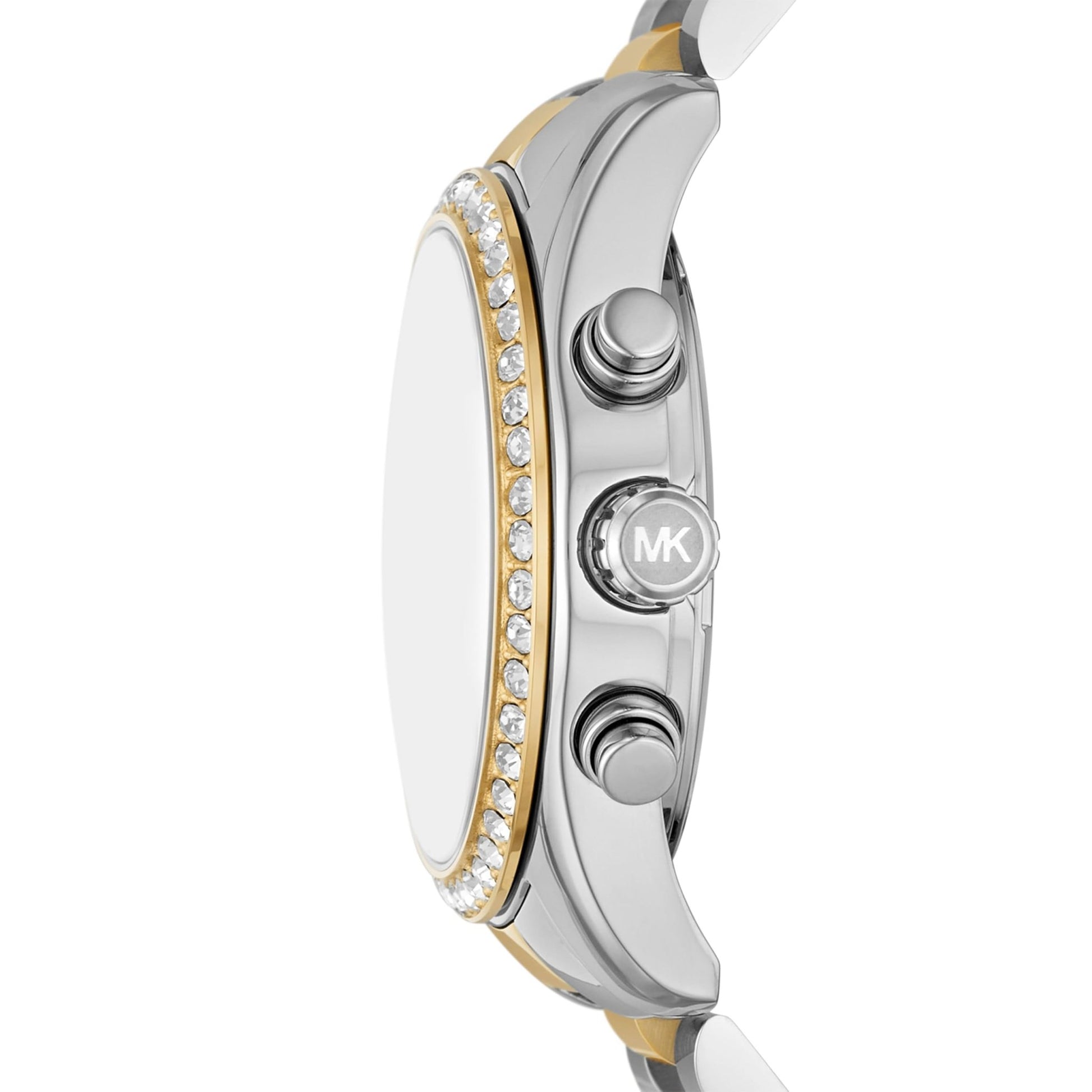 Michael Kors Lexington Watch for Women, Quartz Chronograph Movement with Stainless Steel Strap