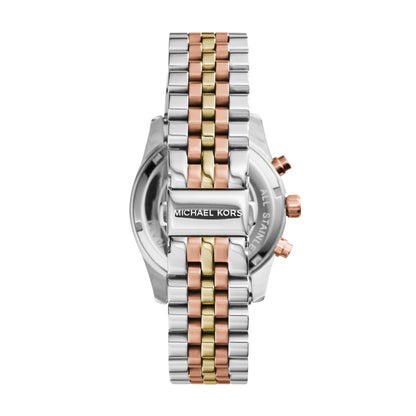 Michael Kors Lexington Watch for Women, Quartz Chronograph Movement with Stainless Steel Strap