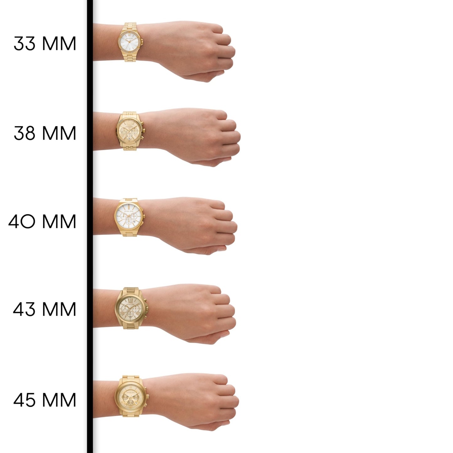 Michael Kors Lexington Watch for Women, Quartz Chronograph Movement with Stainless Steel Strap