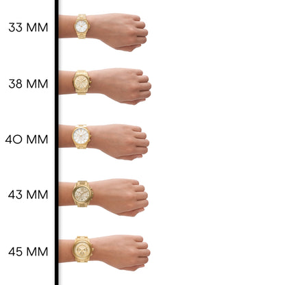 Michael Kors Lexington Watch for Women, Quartz Chronograph Movement with Stainless Steel Strap
