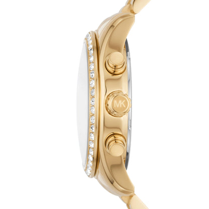 Michael Kors Lexington Watch for Women, Quartz Chronograph Movement with Stainless Steel Strap