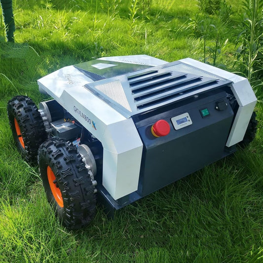 Robotic Lawn Mower - Cuts Up to 150 sq m, Remote Control grass cutting machine for Garden
