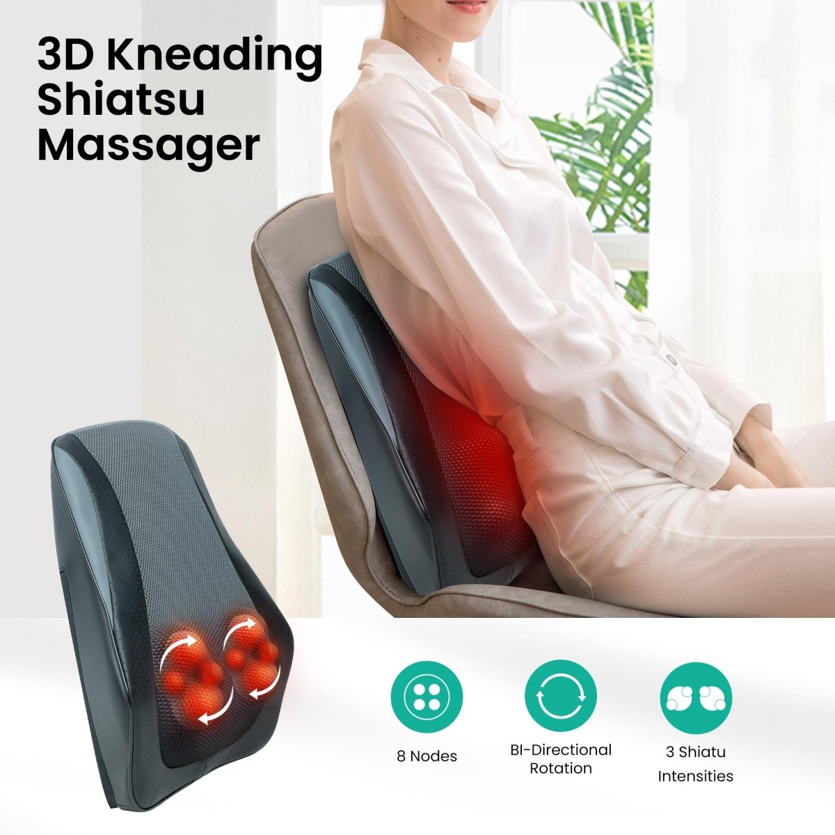 Shiatsu Lower Back Massager - Arythmos Ena