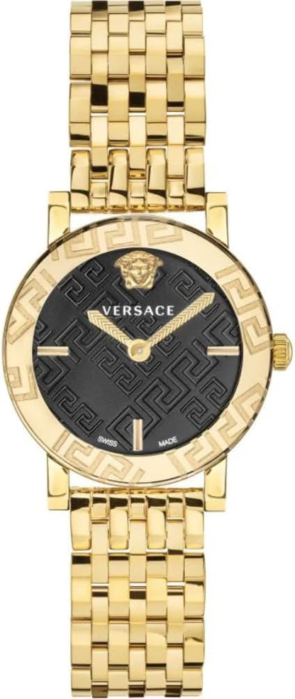VERSACE Watch Gold Greca Glass for Ladies - Arythmos Ena