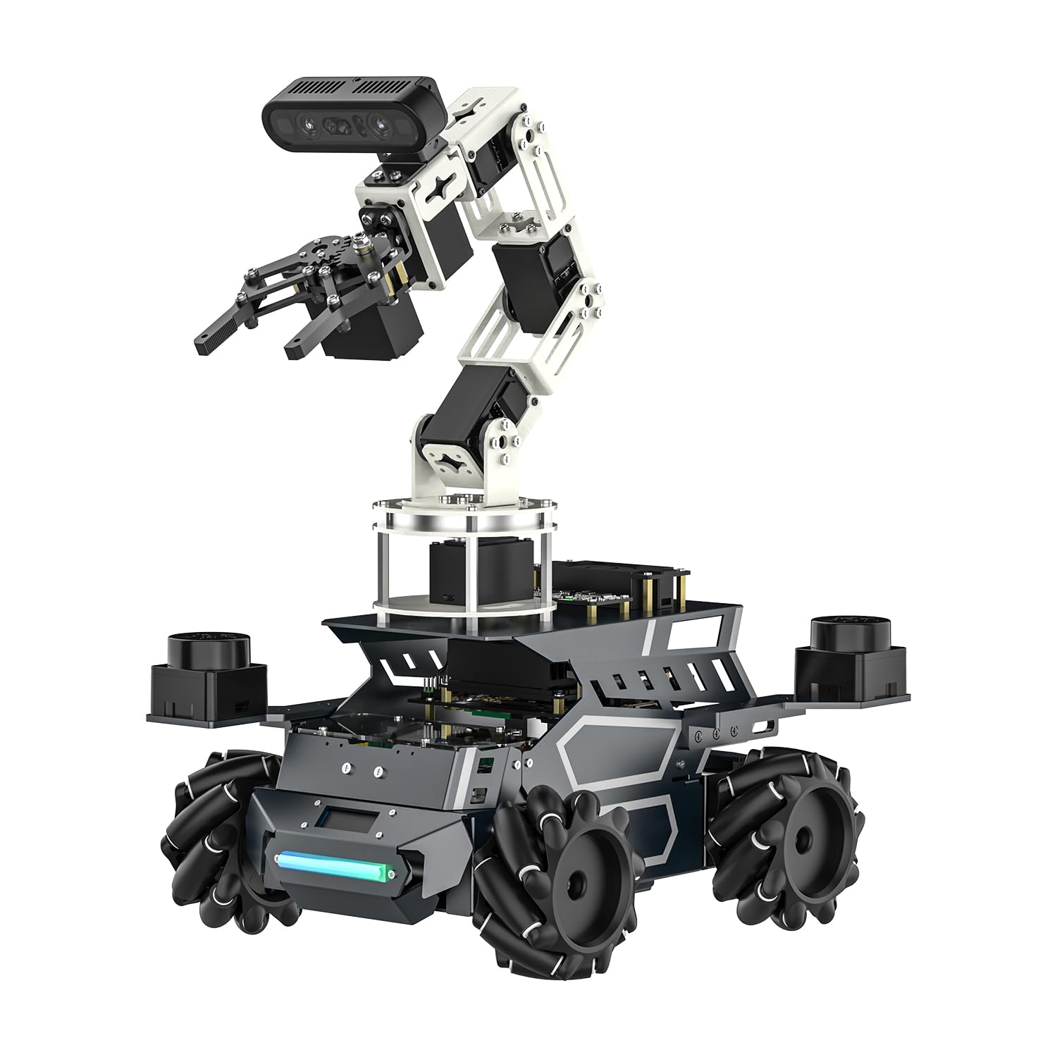 Yahboom ROS2 Robotic Arm & Car Kit, AI Intelligent Mobile Aluminum Alloy – #collection_name# – Luxury Collection